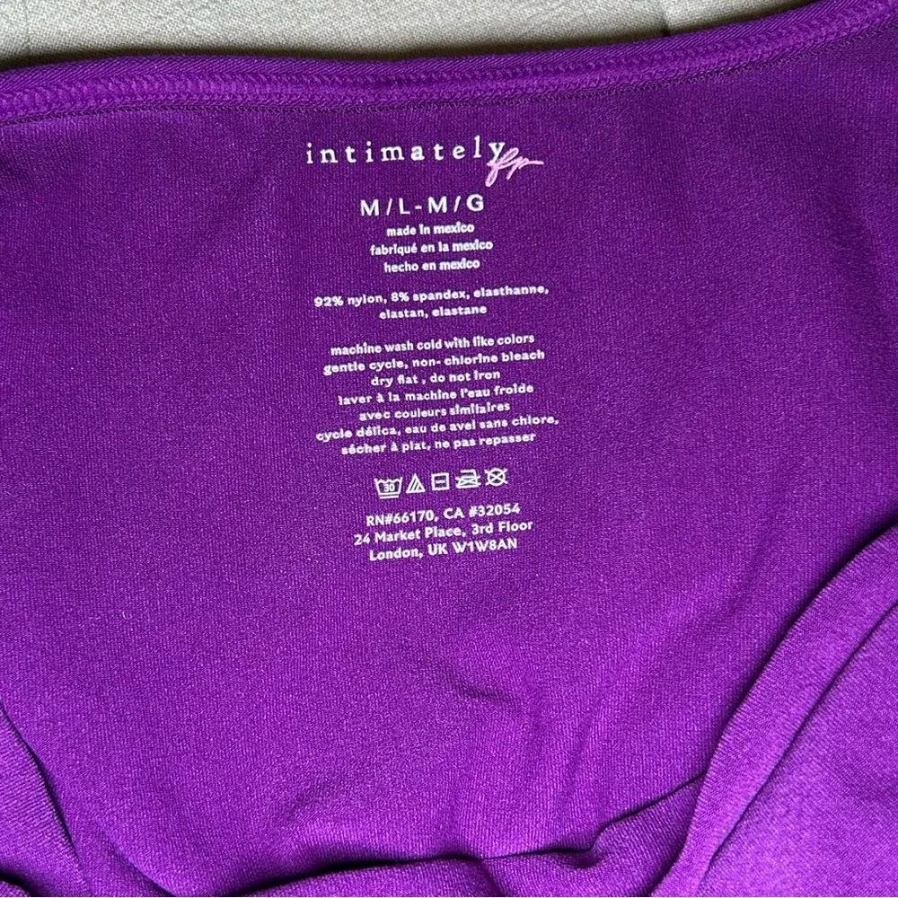 Free People Purple Low Back Long Sleeve Layering Top Women’s Size Medium / Large - Picture 10 of 10